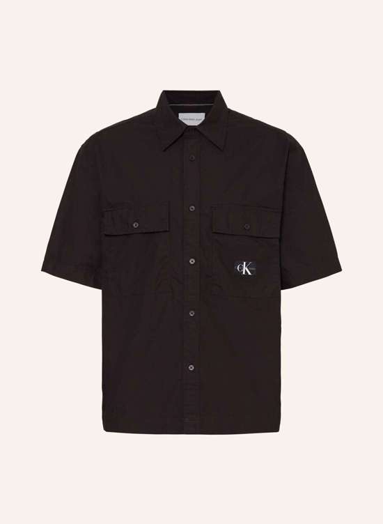 Рубашка с короткими рукавами, свободного кроя