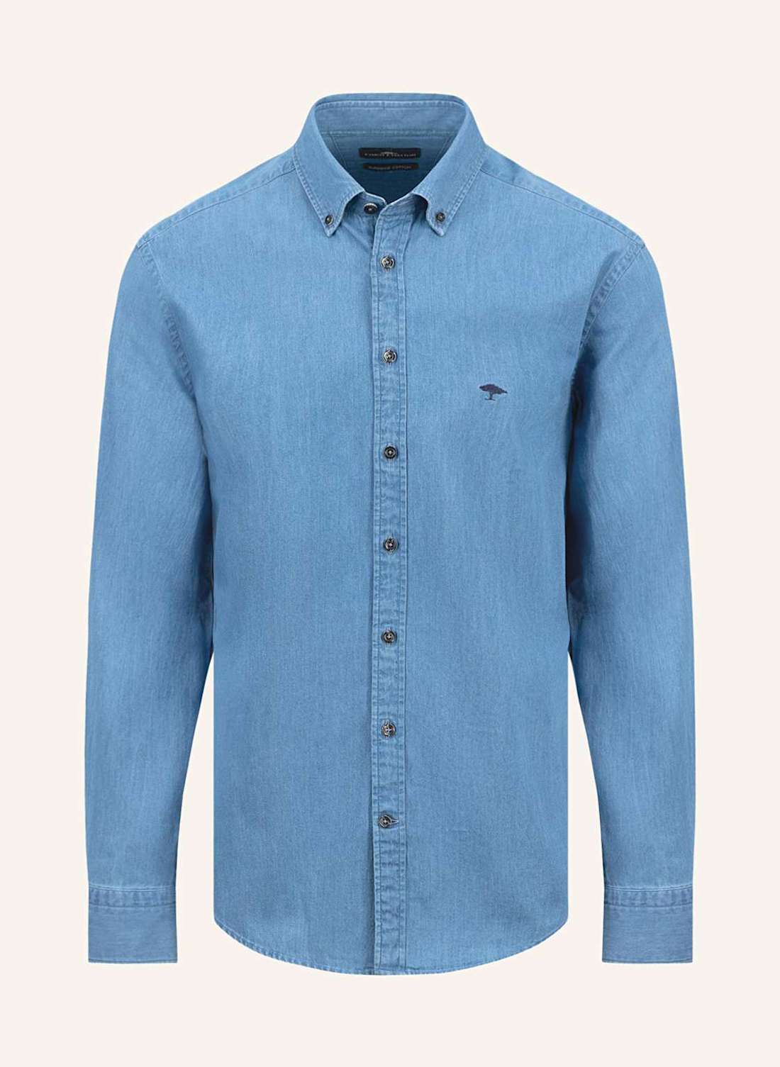 Рубашка повседневного кроя в джинсовом стиле
