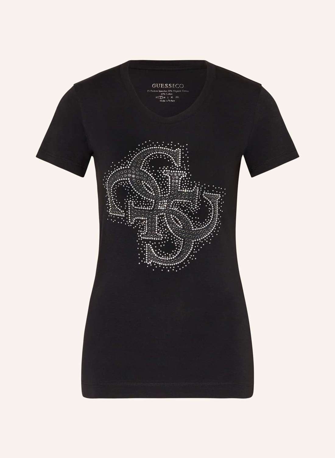 Футболка с драгоценными камнями