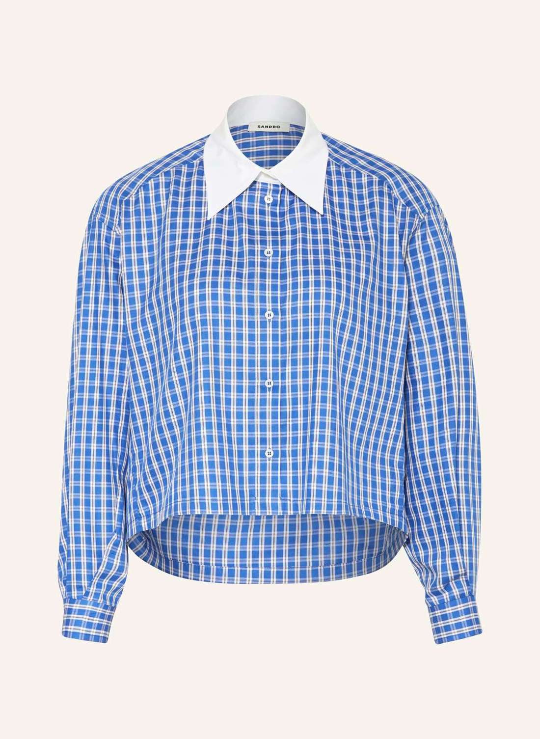 Укороченная блузка-рубашка