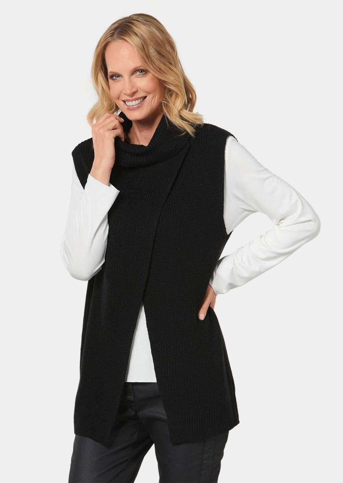 Вневременной универсальный жилет-свитер