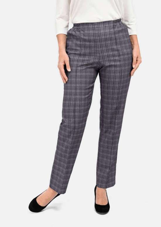 Брюки без шнуровки в клетку Re-fresh