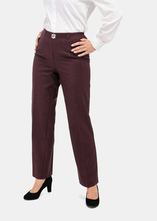 Брюки-слипоны из натуральной шерсти