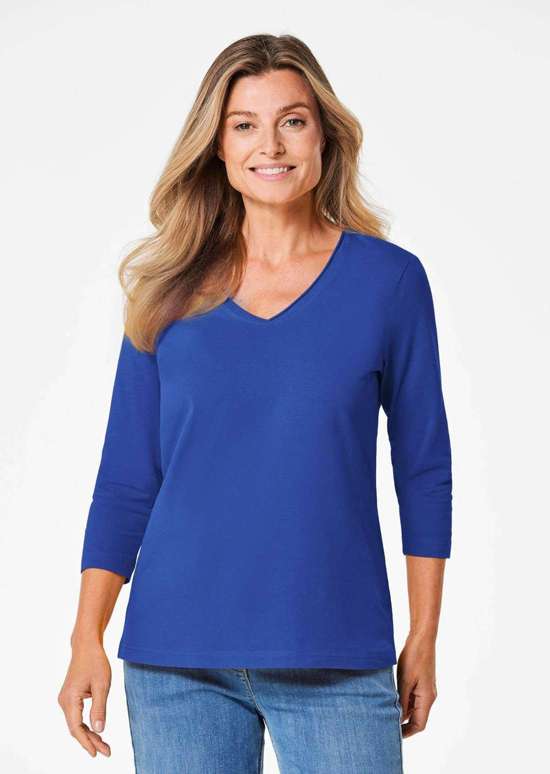 рубашка с V-образным вырезом