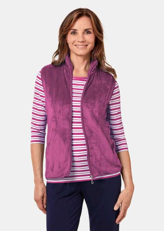 Тедди жилет из пушистого флиса.