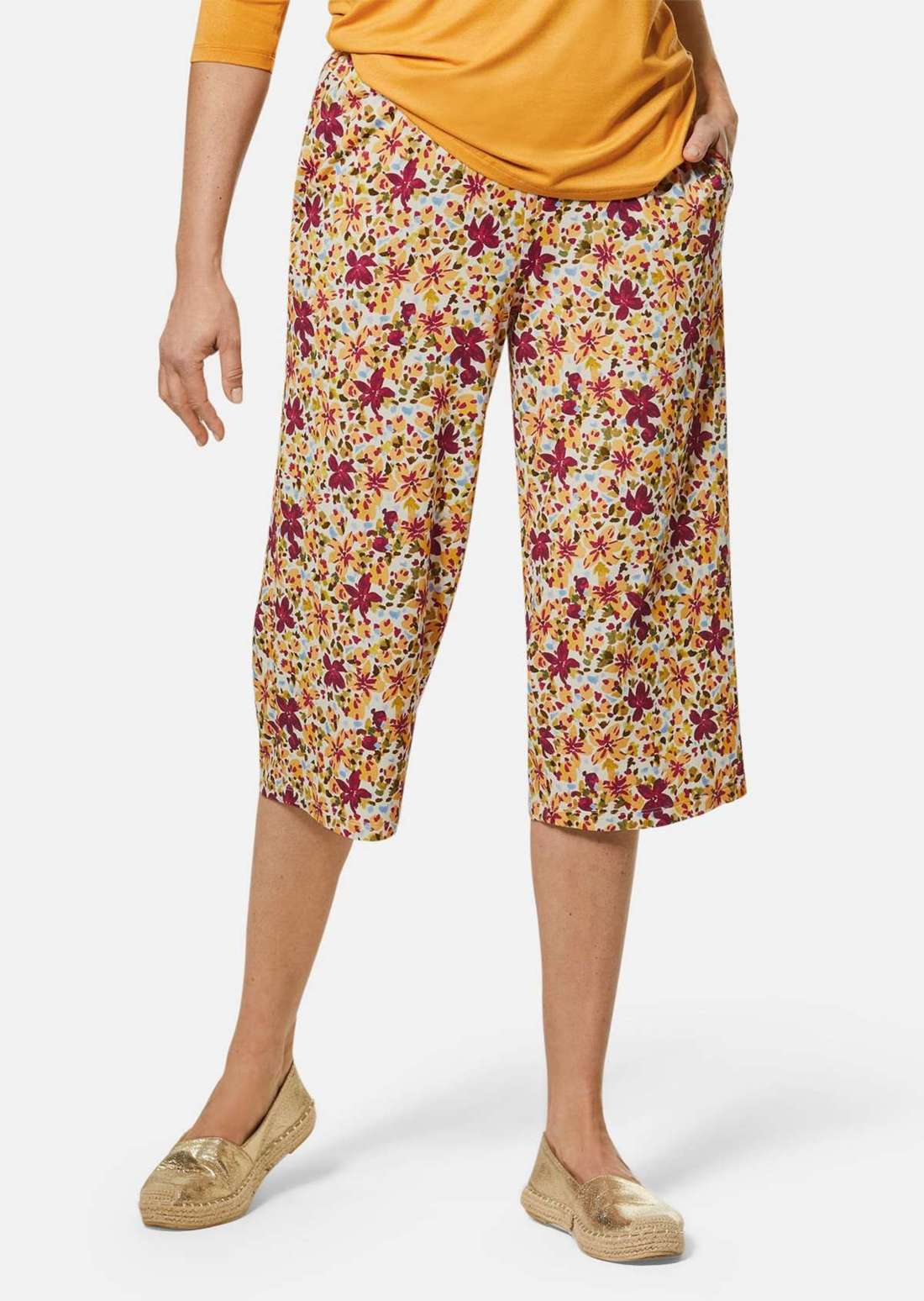 Привлекательные брюки с принтом Louisa и мягкой драпировкой.