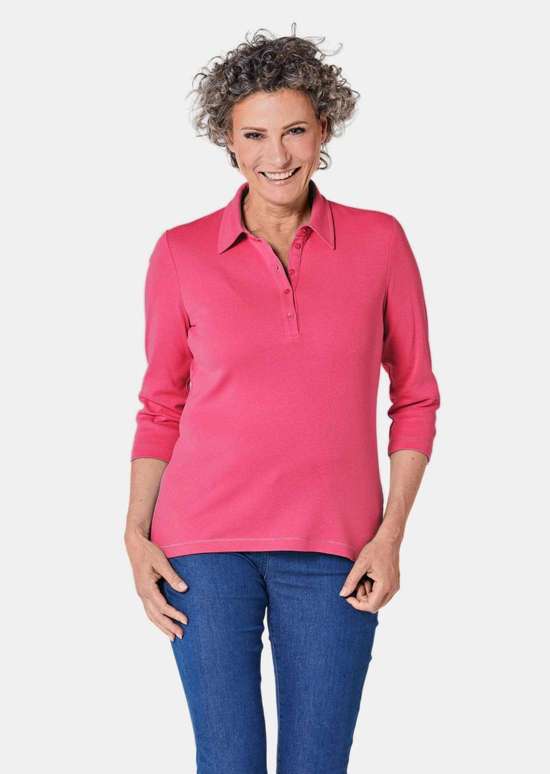 Базовая рубашка-поло с вышивкой из чистого хлопка.