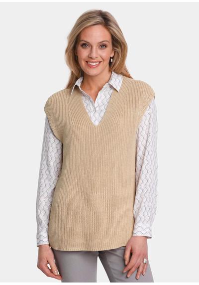Модный жилет-свитер