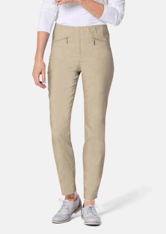 Суперэластичные брюки LOUISA с карманами на молнии.