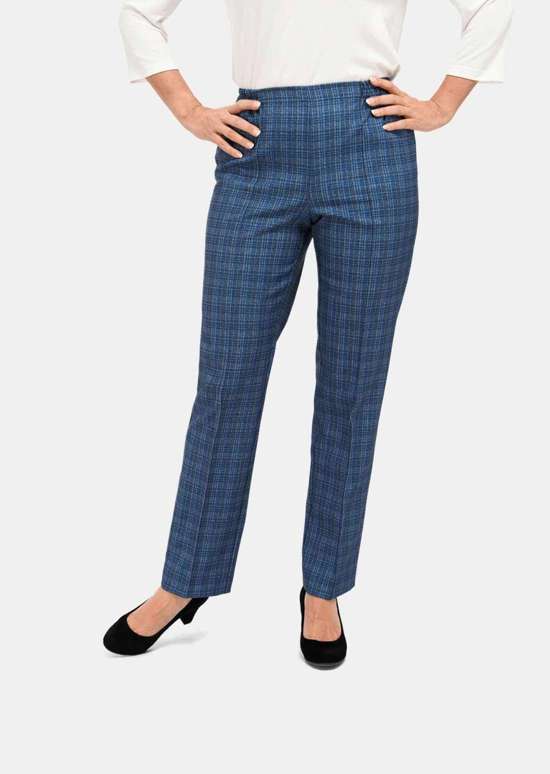 Брюки без шнуровки в клетку Re-fresh