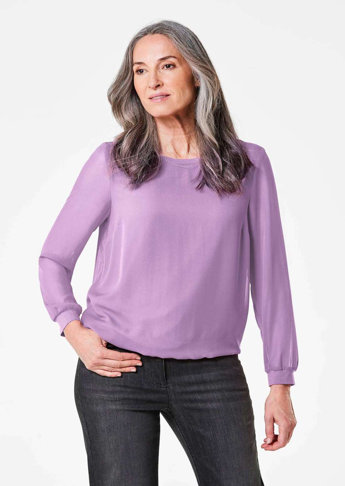 Блузка-слип из воздушного шифона.