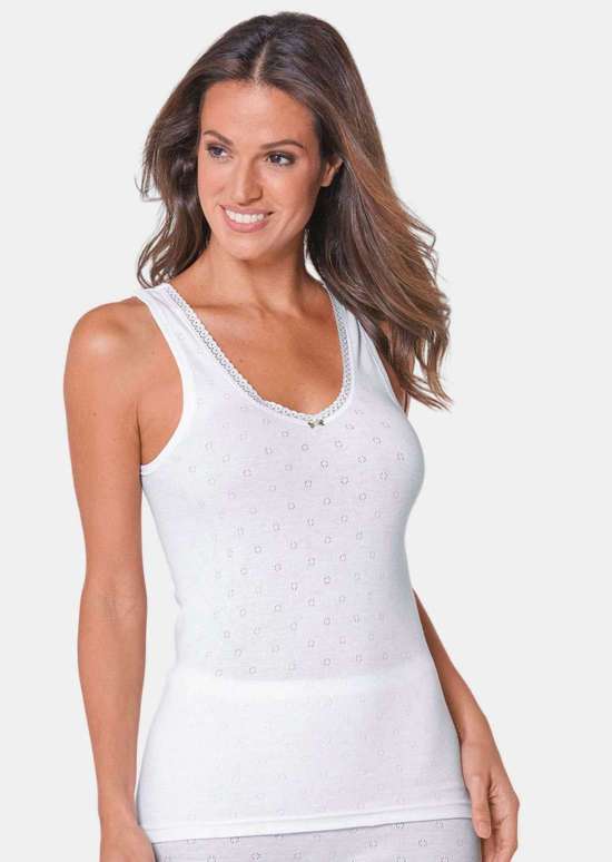 Рубашка подмышки с ажурным узором в двойной упаковке.