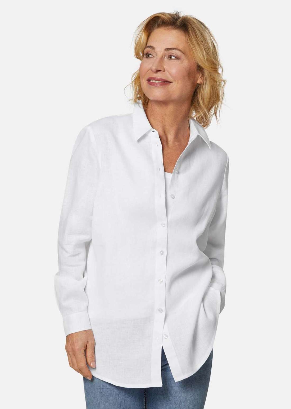 Льняная блузка