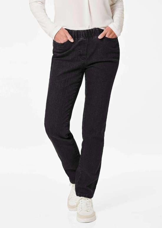 Классические джинсовые брюки без застежки LOUISA