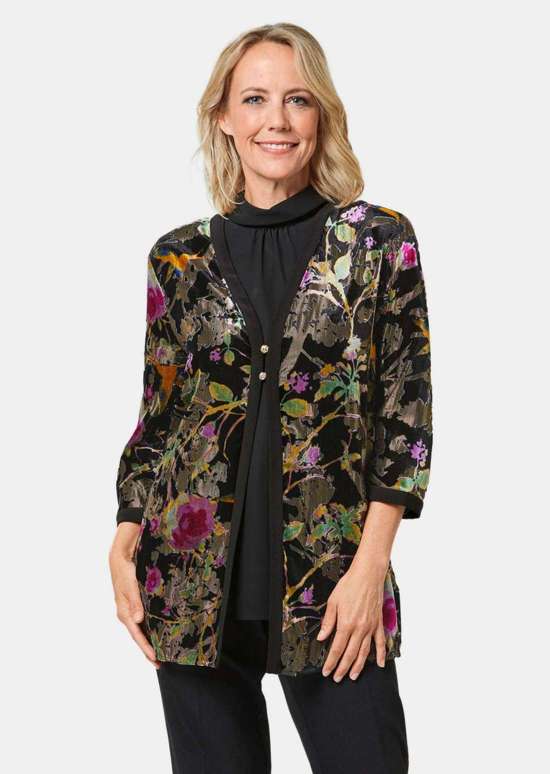 Изысканный бархатный жакет-гармошка