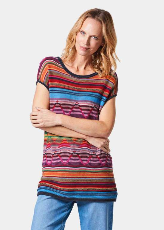 Удобный топ с комбинированным прочным дизайном.