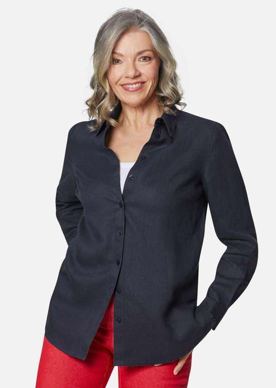 Льняная блузка