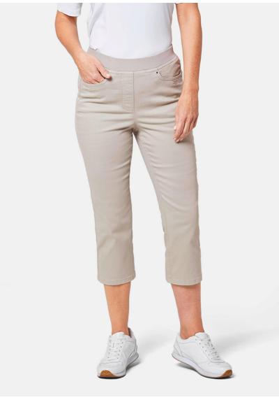 Джинсовые брюки длиной 3/4 Louisa с удобным трикотажным поясом и вышивкой.