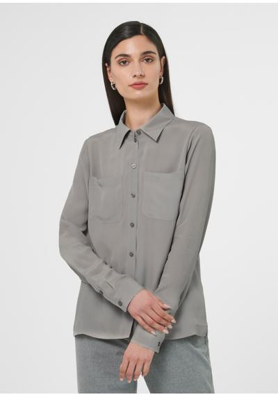 Блузка-рубашка из шелка