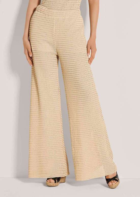 Широкие брюки в ажурном стиле