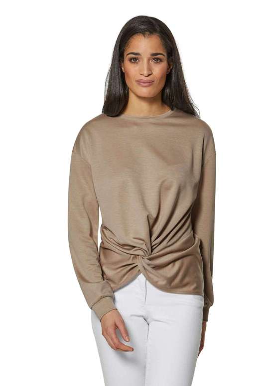 толстовка с драпировкой и узлом