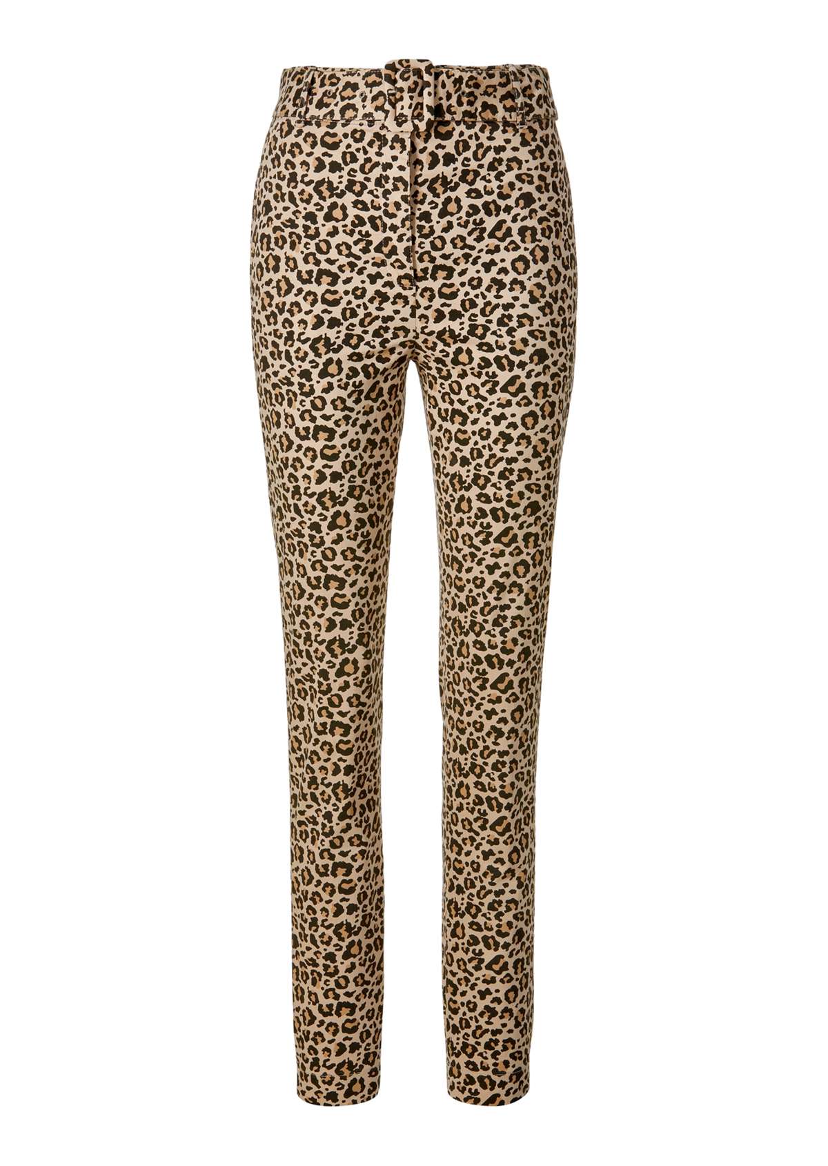 брюки с леопардовым принтом