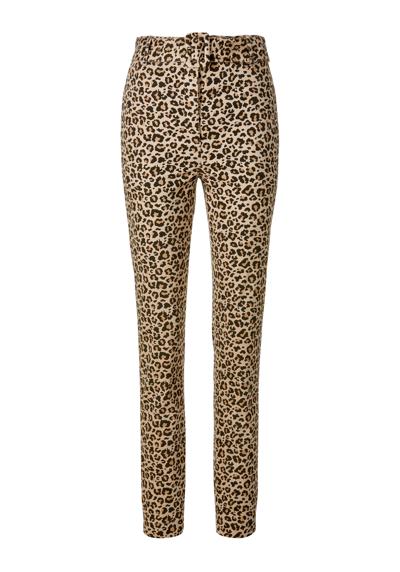 брюки с леопардовым принтом