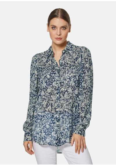 Блузка-рубашка с модным уникальным принтом