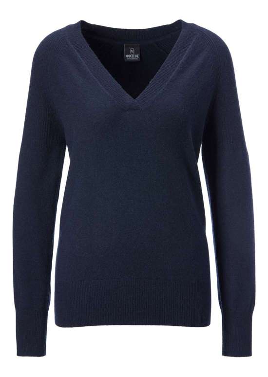 кашемировый свитер с V-образным вырезом