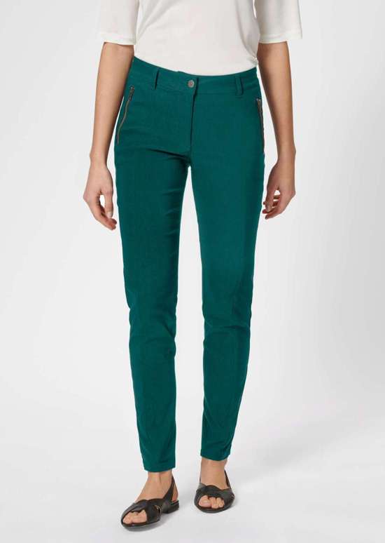 Узкие брюки с карманами на молнии