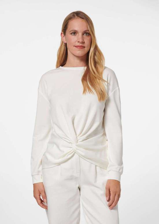 толстовка с драпировкой и узлом