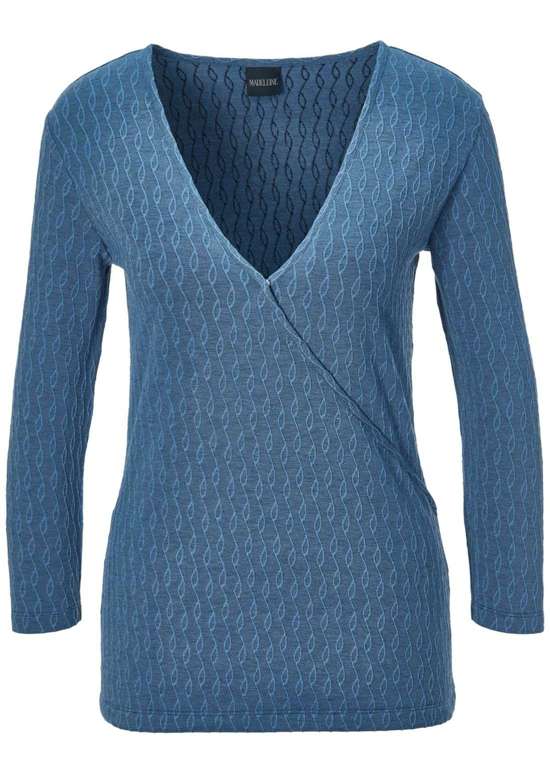 Структурированная рубашка из джерси с запахом