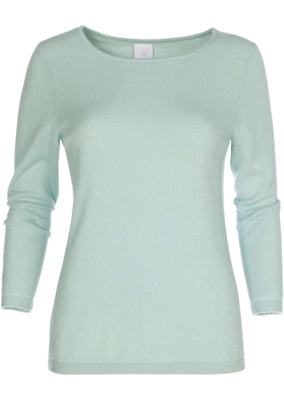 Кашемировый свитер с вырезом «лодочка»