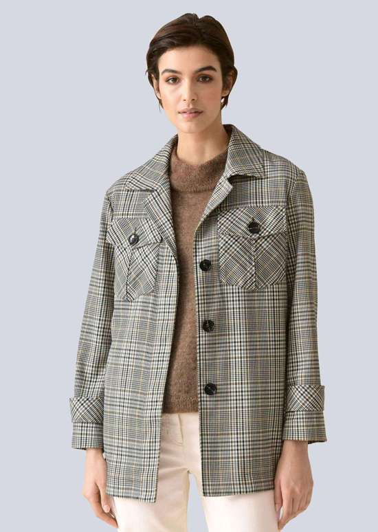 Блейзер с рубашечным воротником