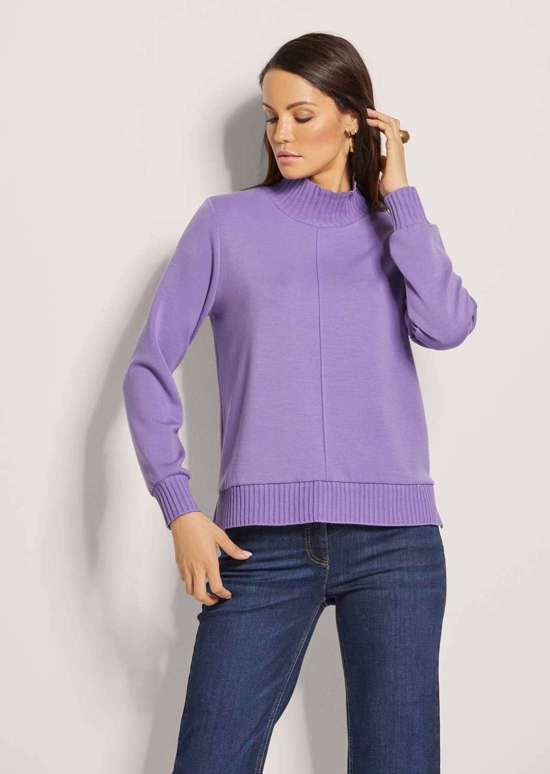 Толстовка с ребристыми манжетами