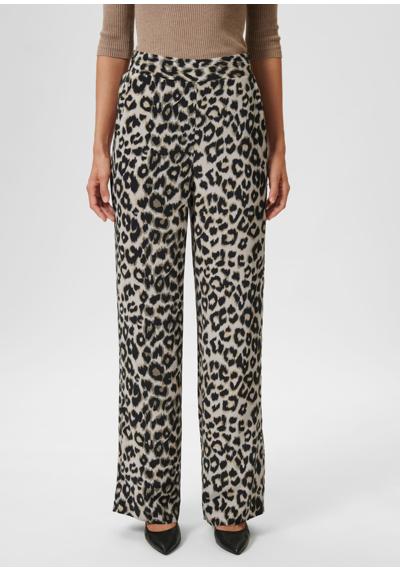 Широкие брюки с леопардовым узором