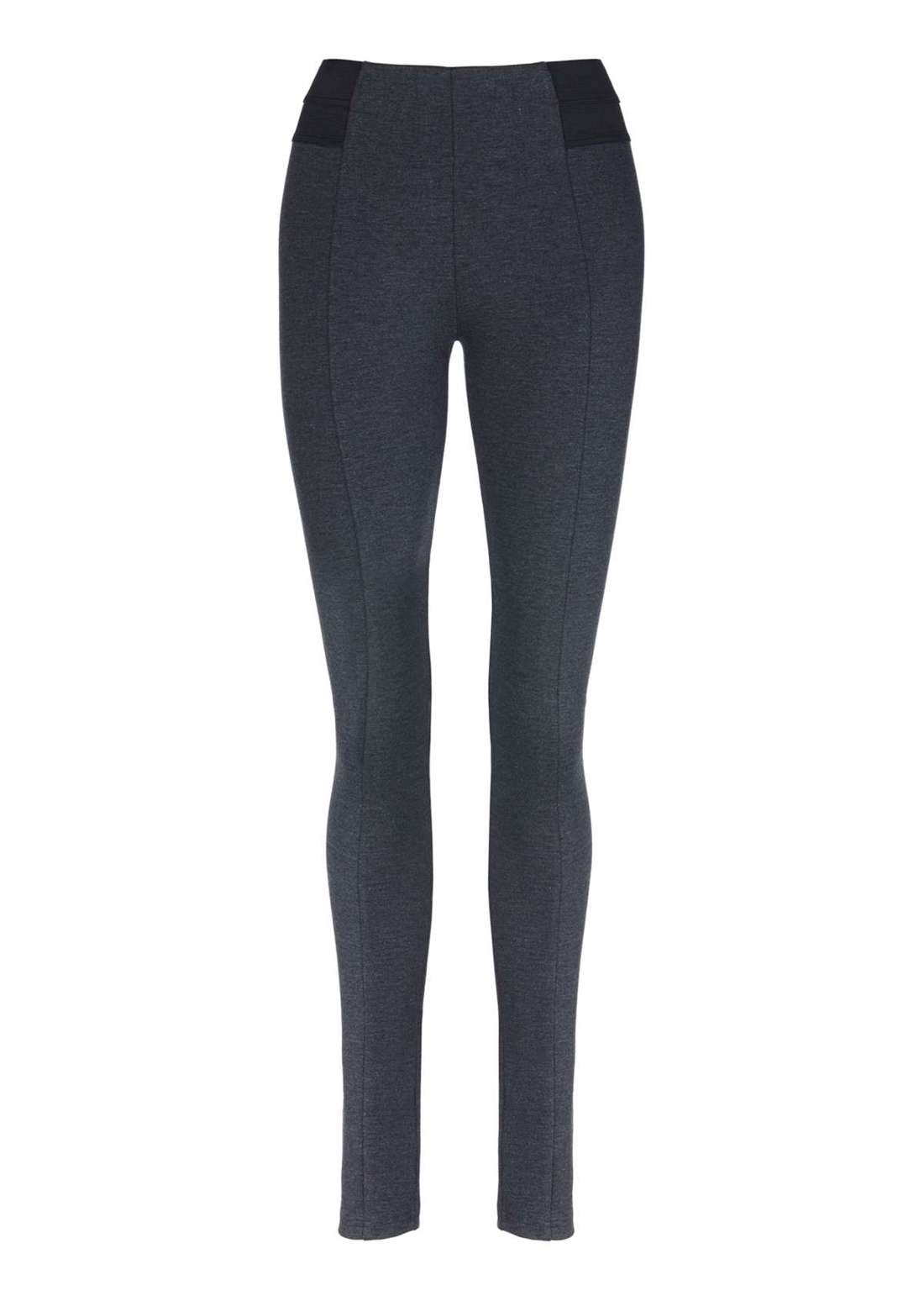 Брюки из плотного трикотажа с окантовкой