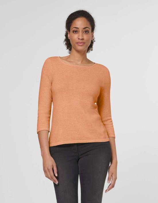 Кашемировый свитер с вырезом «лодочка»