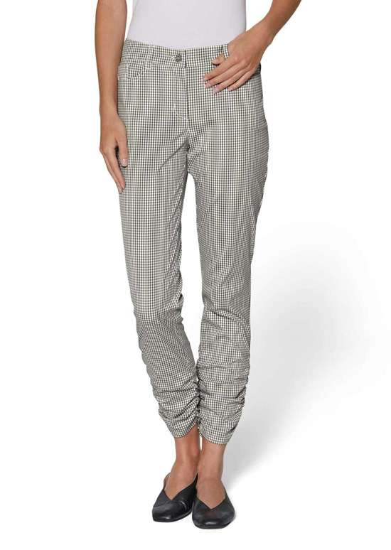 брюки виши в клетку