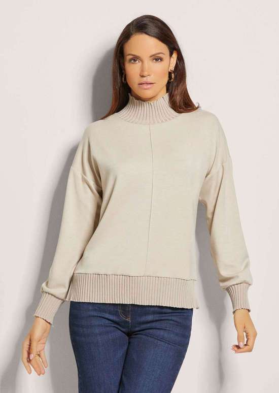 Толстовка с ребристыми манжетами