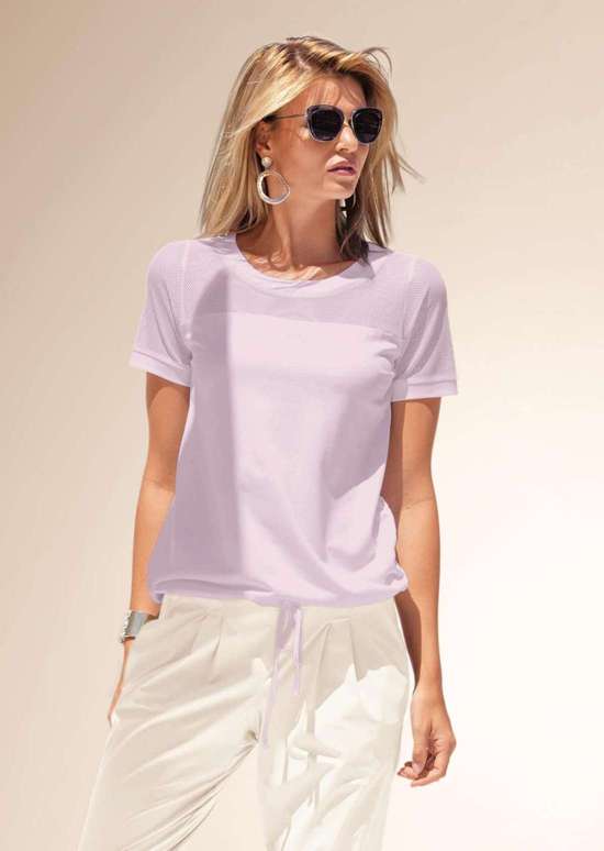 Рубашка с сетчатыми деталями