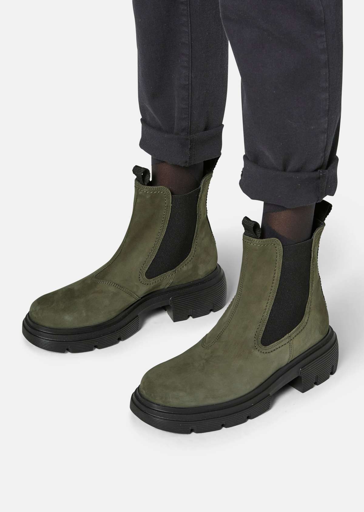 Paul Green замшевые ботинки с эластичными вставками