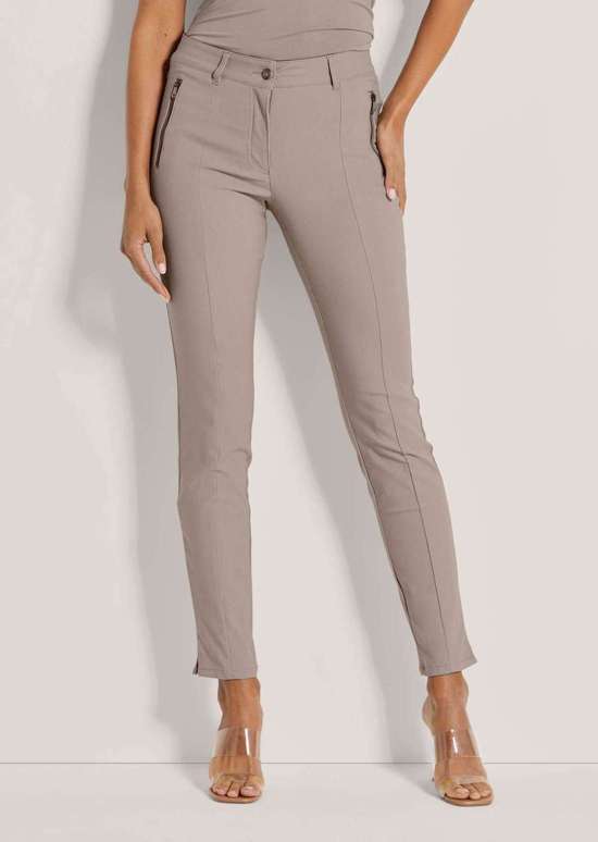 Узкие брюки с карманами на молнии