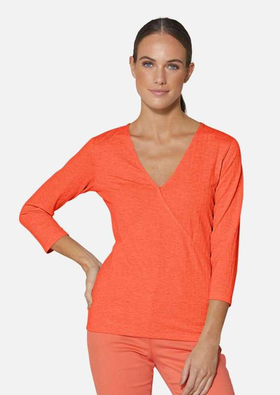 Структурированная рубашка из джерси с запахом