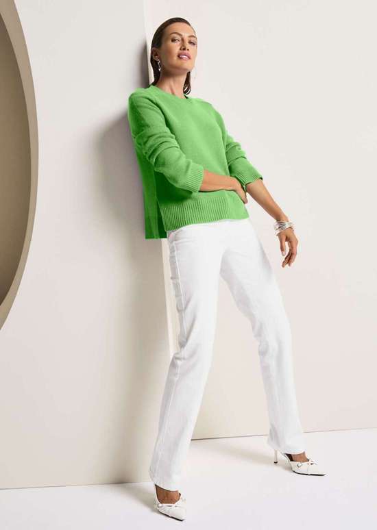 Кашемировый свитер с рукавами 3/4.