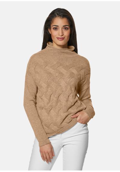 Кашемировый свитер с воротником стойкой