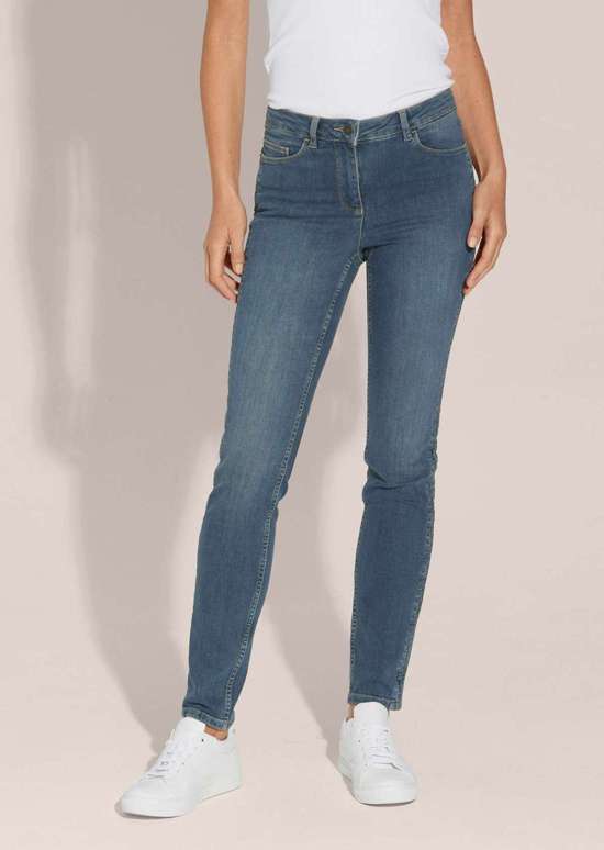 Джинсы скинни с рюшами