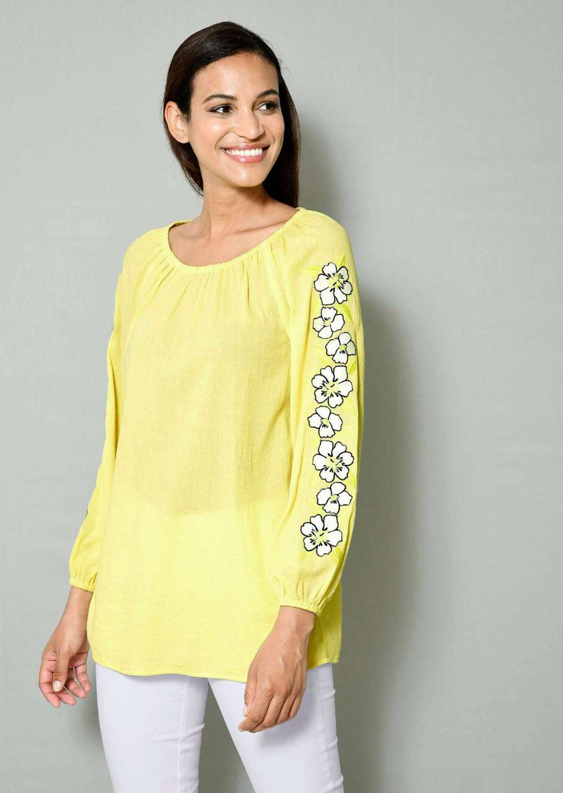 Туника с вырезом кармен