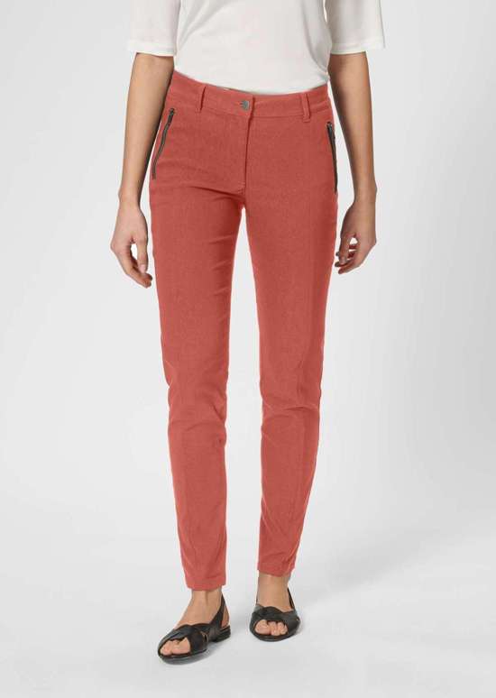 Узкие брюки с карманами на молнии