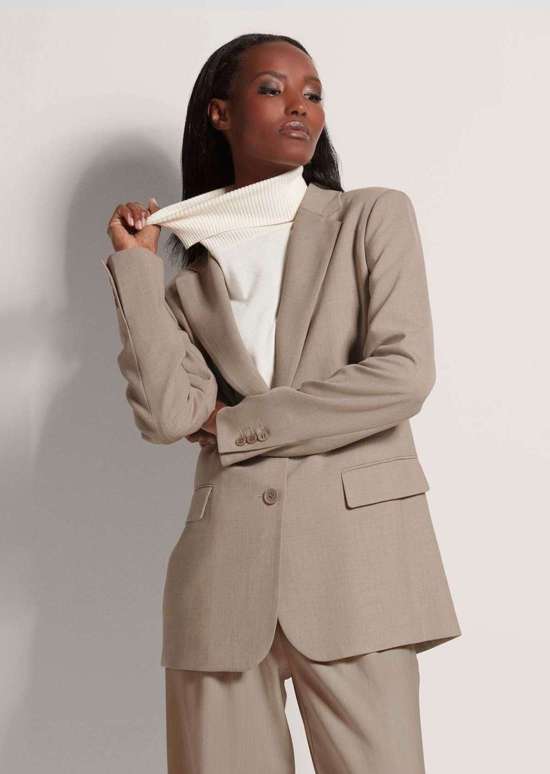 Однобортный пиджак стрейч